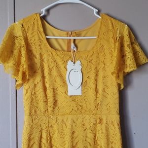 Long yellow dress